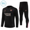 Paris Saint-Germain Trainings Sweatshirt Quarter-zip 2024-25 Zwarte - Kids